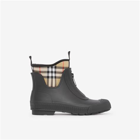 Stivali da pioggia in neoprene e gomma con motivo Vintage check